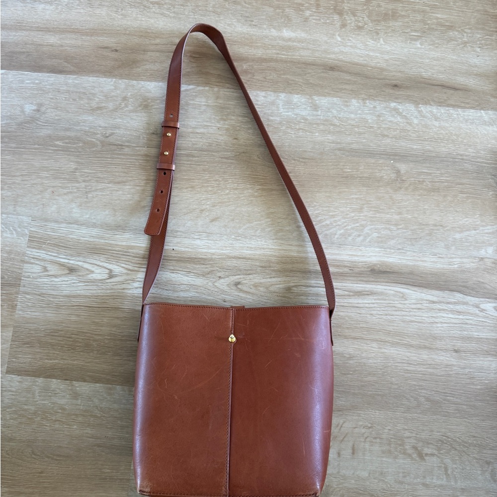 Jenni Kayne Tan Leather Bucket Bag